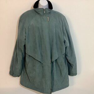 Fleet Street Coat / Jacket Large Olive Green Full Zip